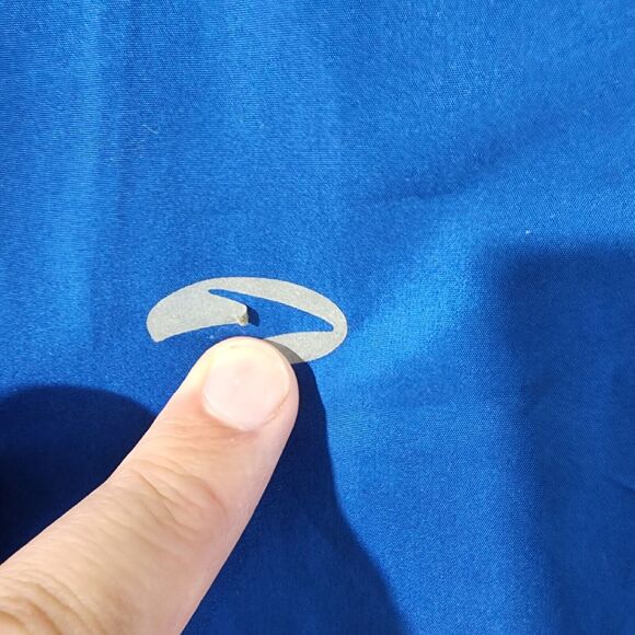 Brooks Jacket Womens Medium Blue Running Run Jog Full Zip Vented Light Ladies - Picture 8 of 8